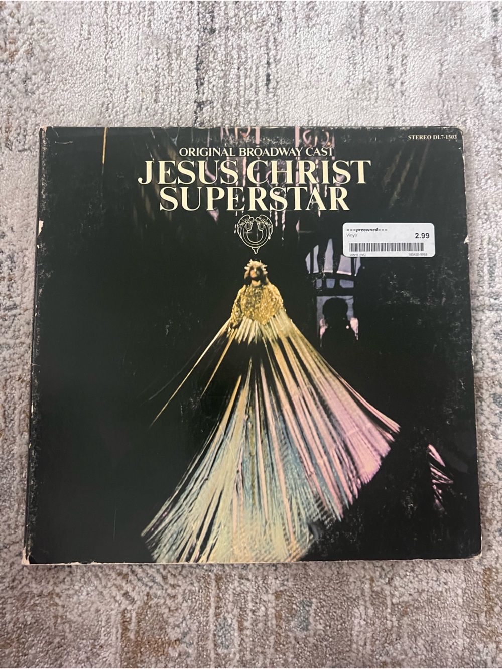 Jesus Christ Superstar Original Broadway Cast Vinyl LP 1971 MCA Records